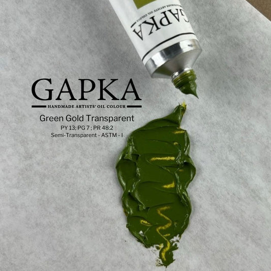 Green Gold Transparent Oil Paint
