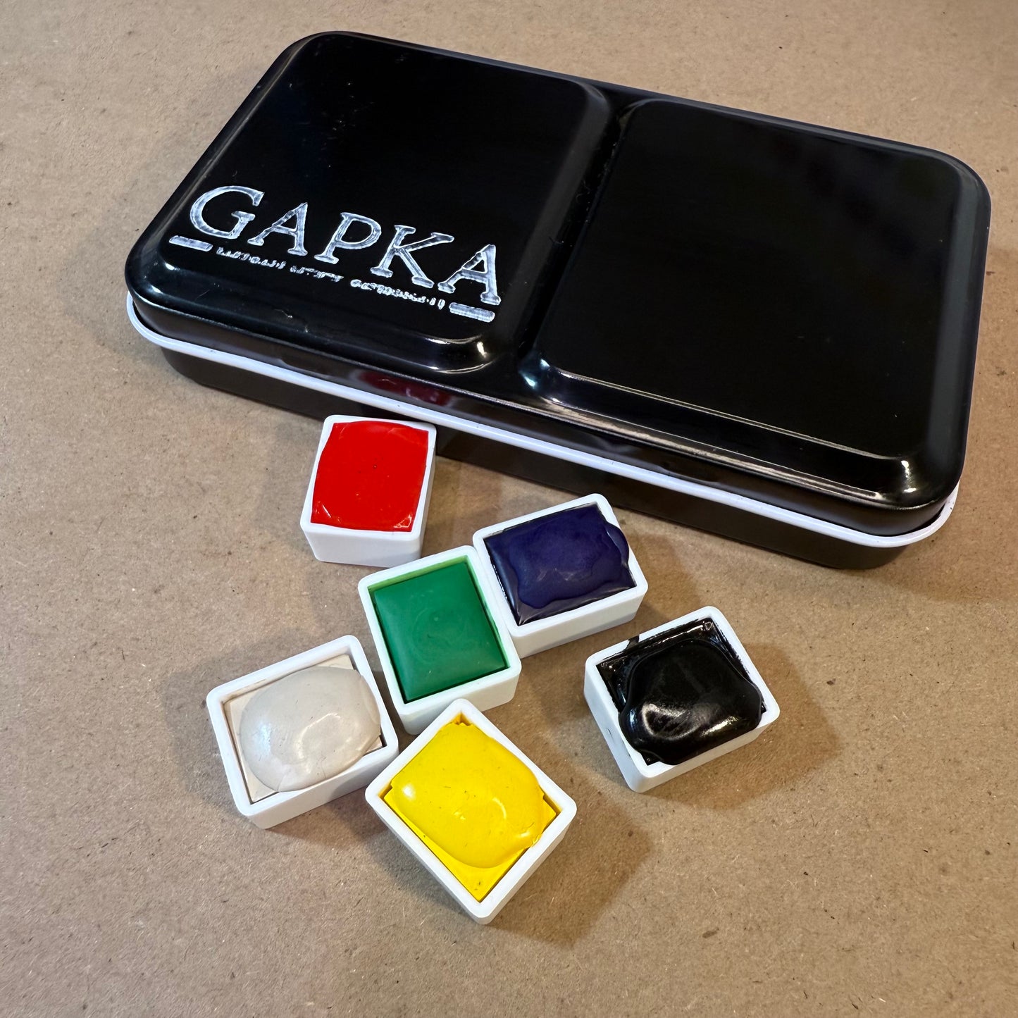Basic Six Color Watercolor Set + Tin