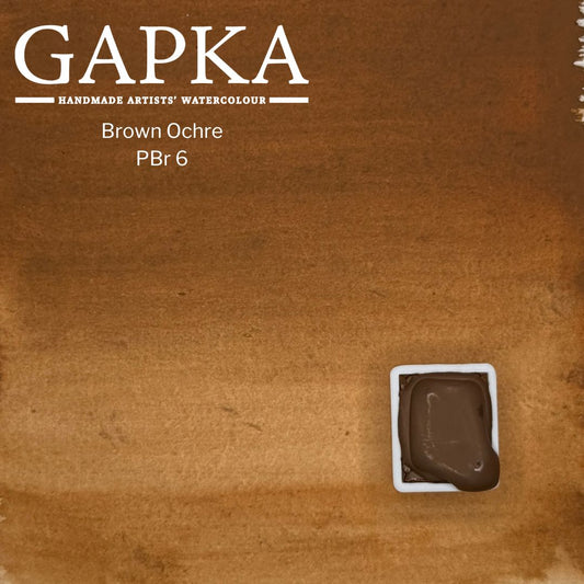 Brown Ochre Watercolor