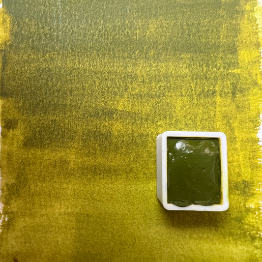 Green Gold Transparent Watercolor