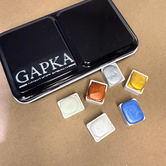 Pearlescent Watercolor Set + Tin