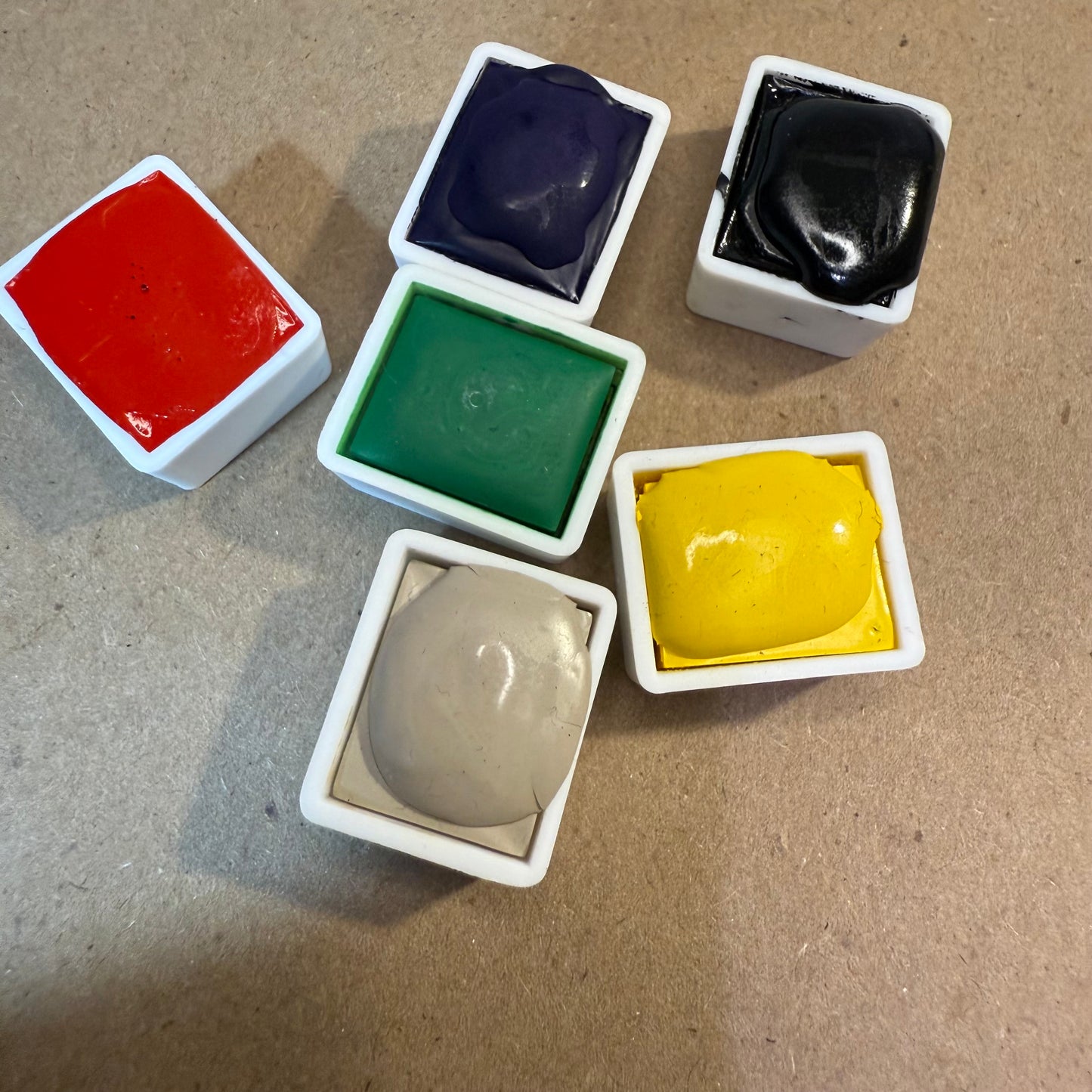 Basic Six Color Watercolor Set
