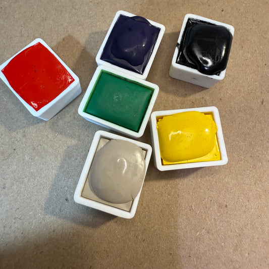 Basic Six Color Watercolor Set
