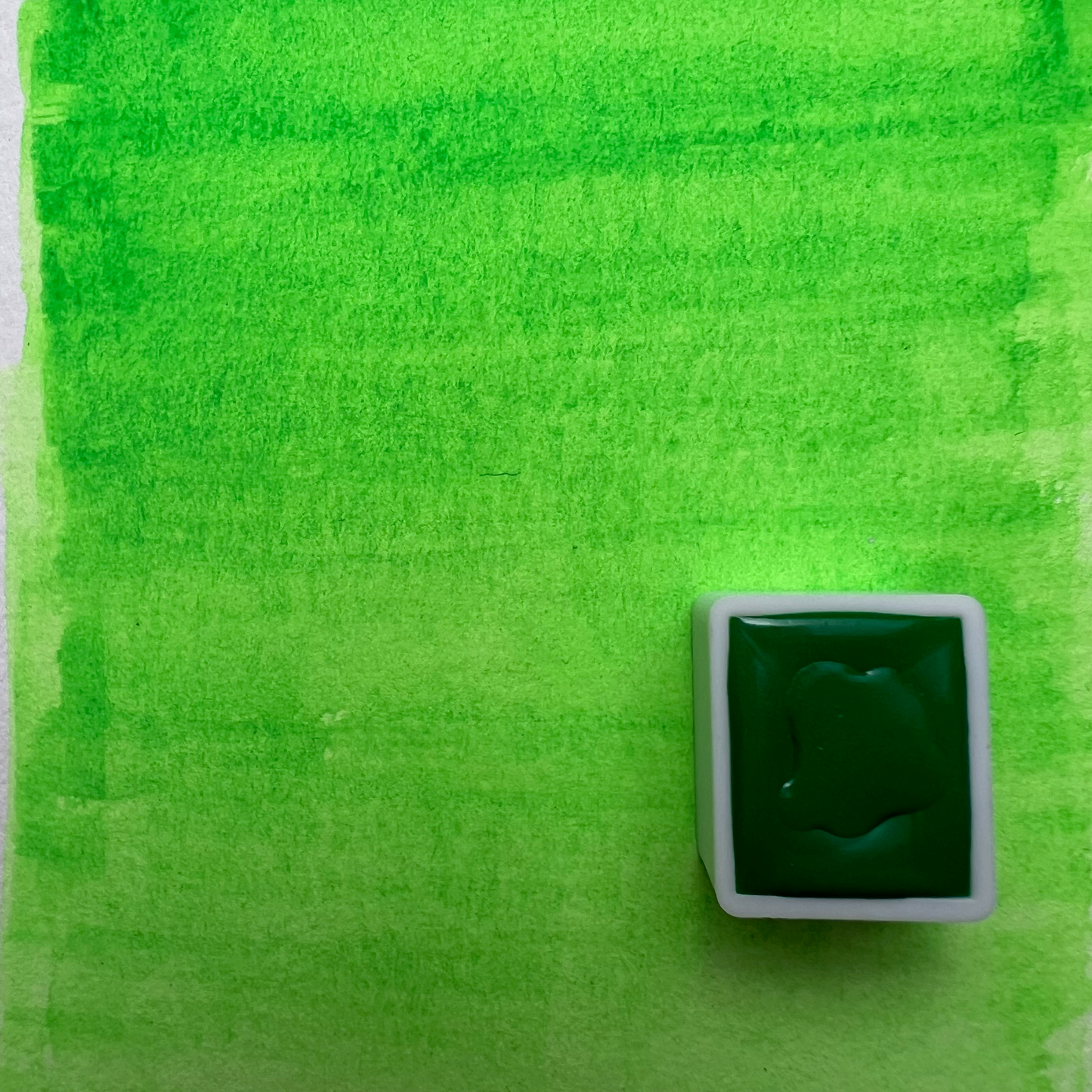 Neon Green Watercolor