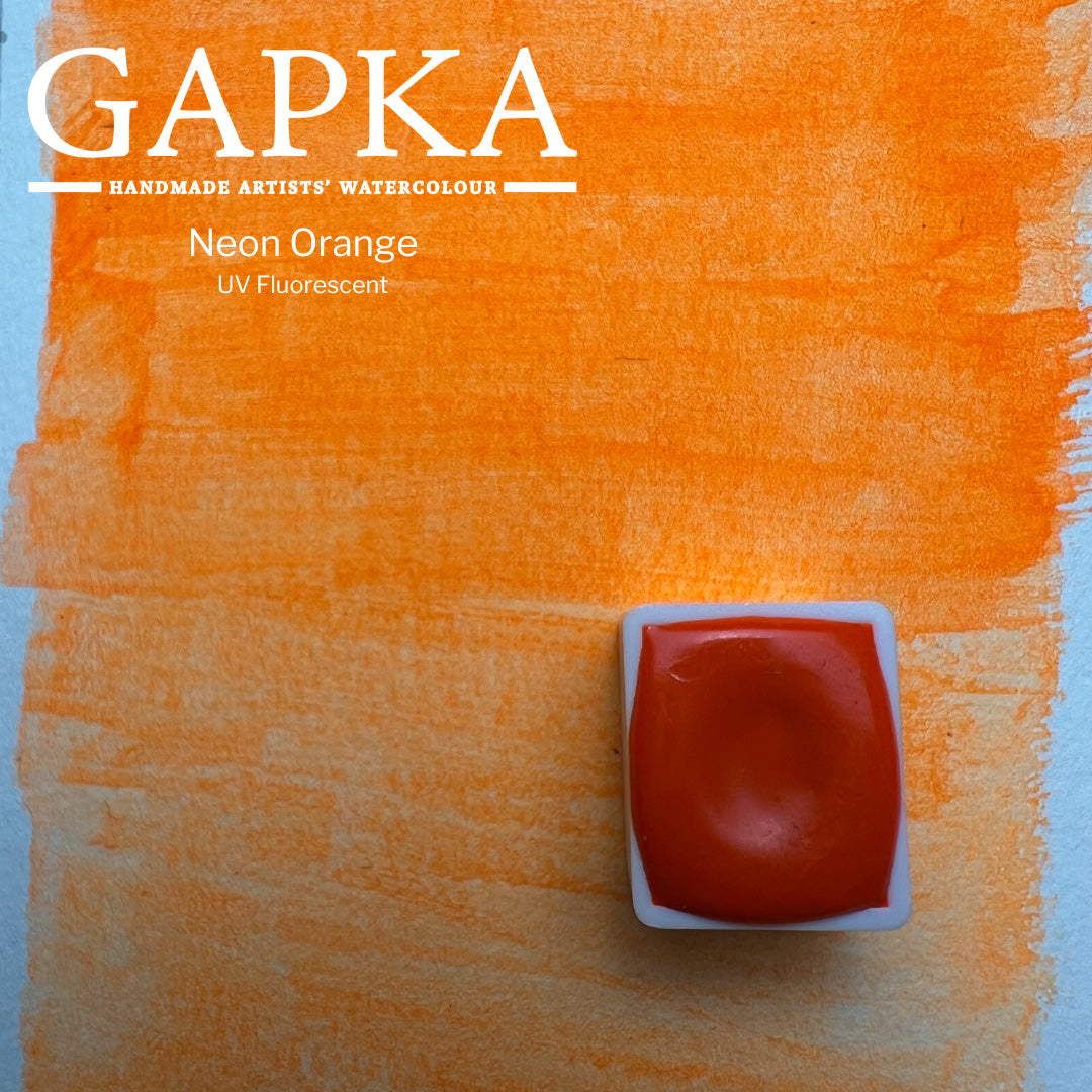 Neon Orange Watercolor