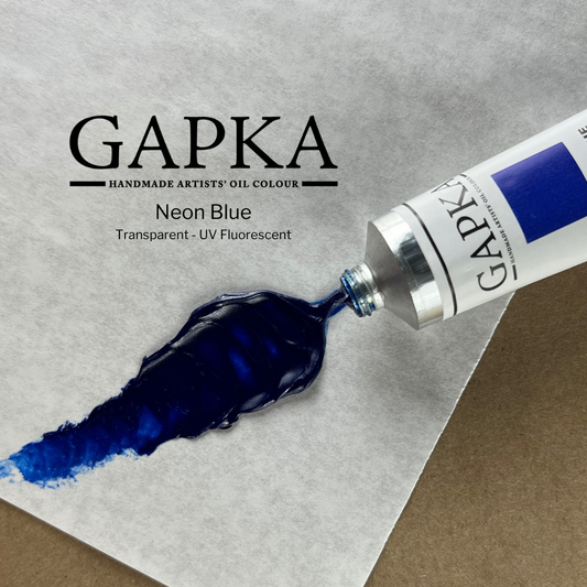Neon Blue Oil Paint