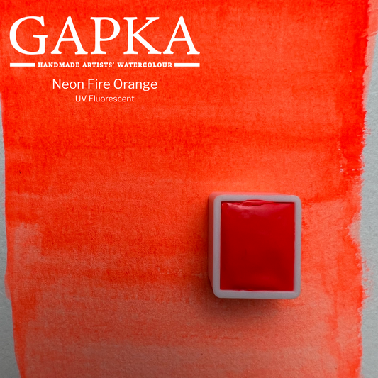 Neon Fire Orange Watercolor