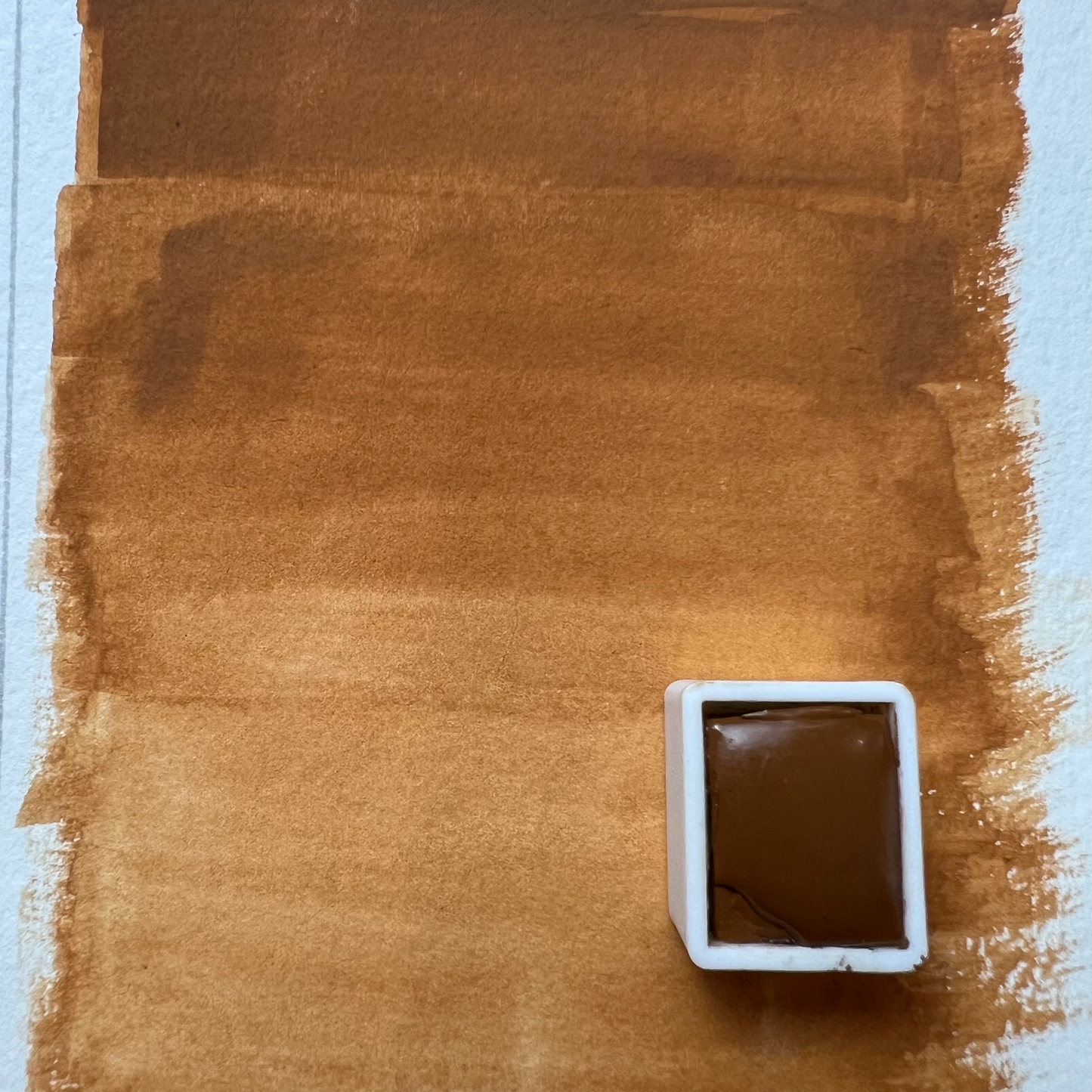 Raw Sienna Watercolor
