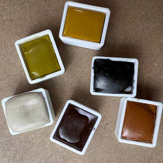 Earth Tones Six Watercolor Set