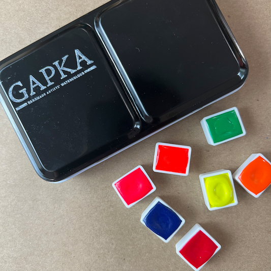 Neon Watercolor Set + Tin